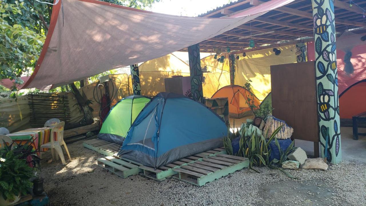 Hostal Y Camping Las G Bacalar Dış mekan fotoğraf