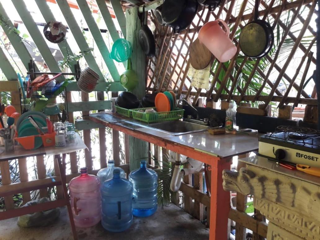 Hostal Y Camping Las G Bacalar Dış mekan fotoğraf
