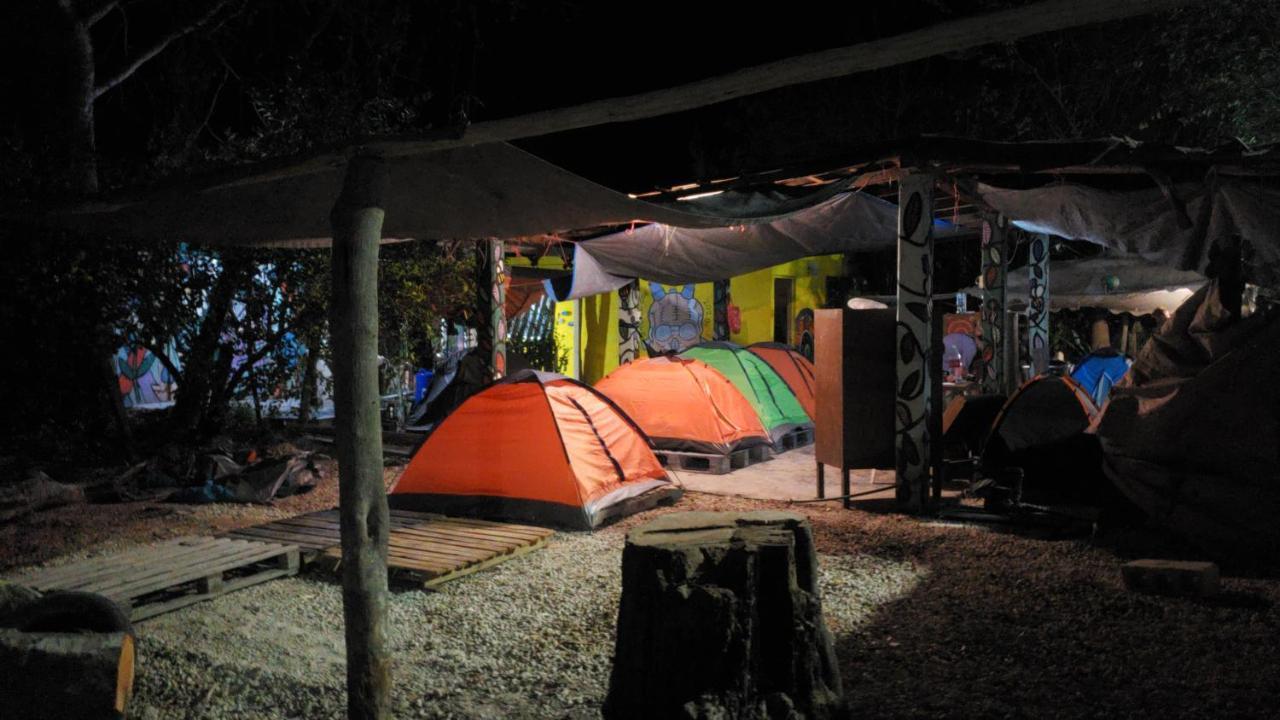 Hostal Y Camping Las G Bacalar Dış mekan fotoğraf