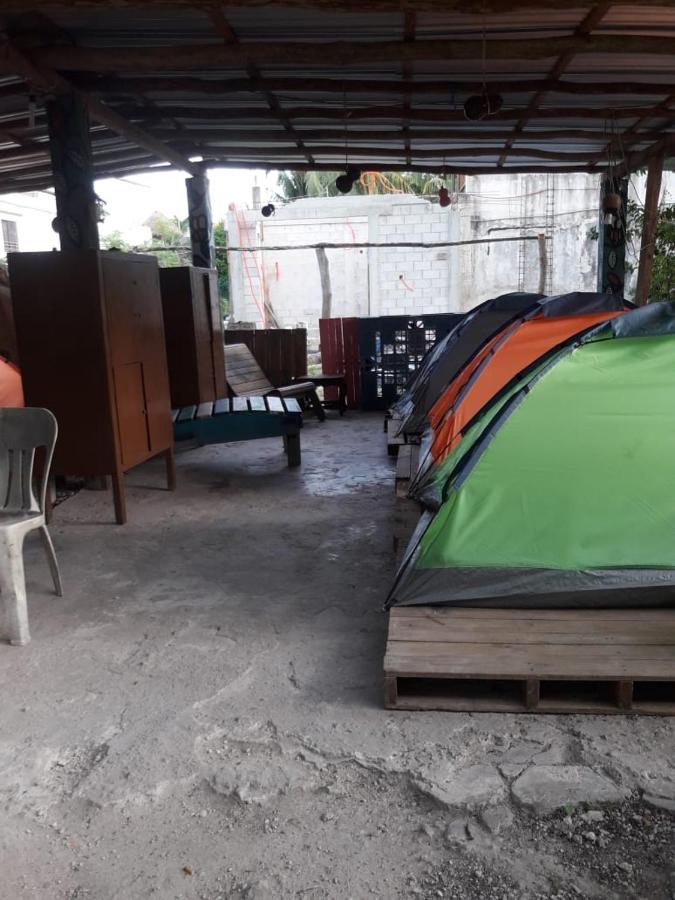 Hostal Y Camping Las G Bacalar Dış mekan fotoğraf