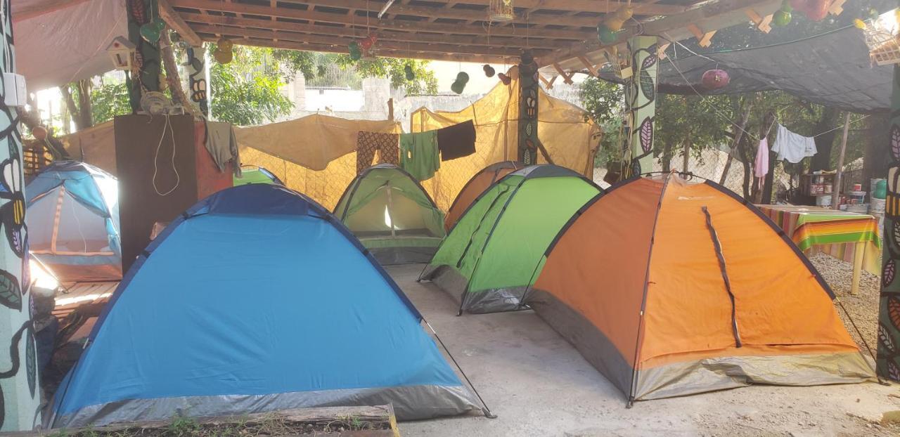 Hostal Y Camping Las G Bacalar Dış mekan fotoğraf