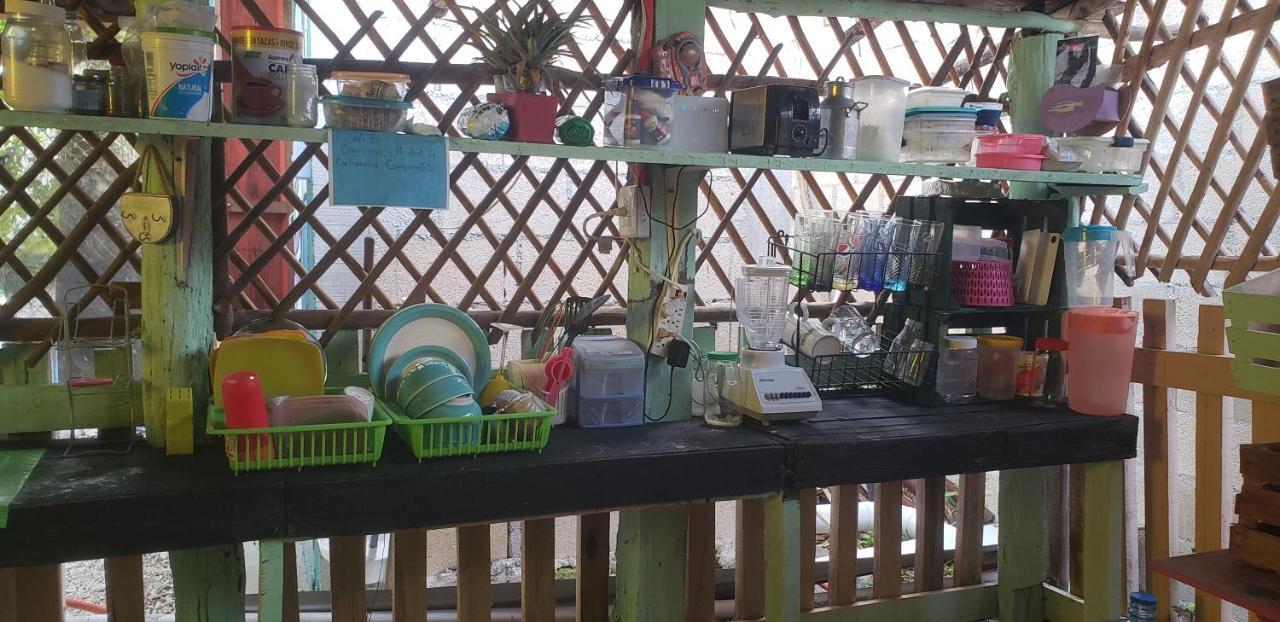 Hostal Y Camping Las G Bacalar Dış mekan fotoğraf